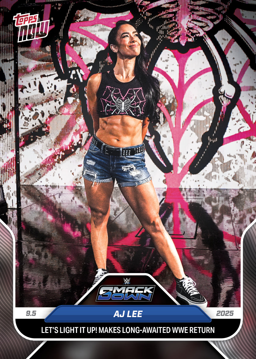 AJ Lee - 2025 WWE Topps NOW - Card 92 - PR: 14948