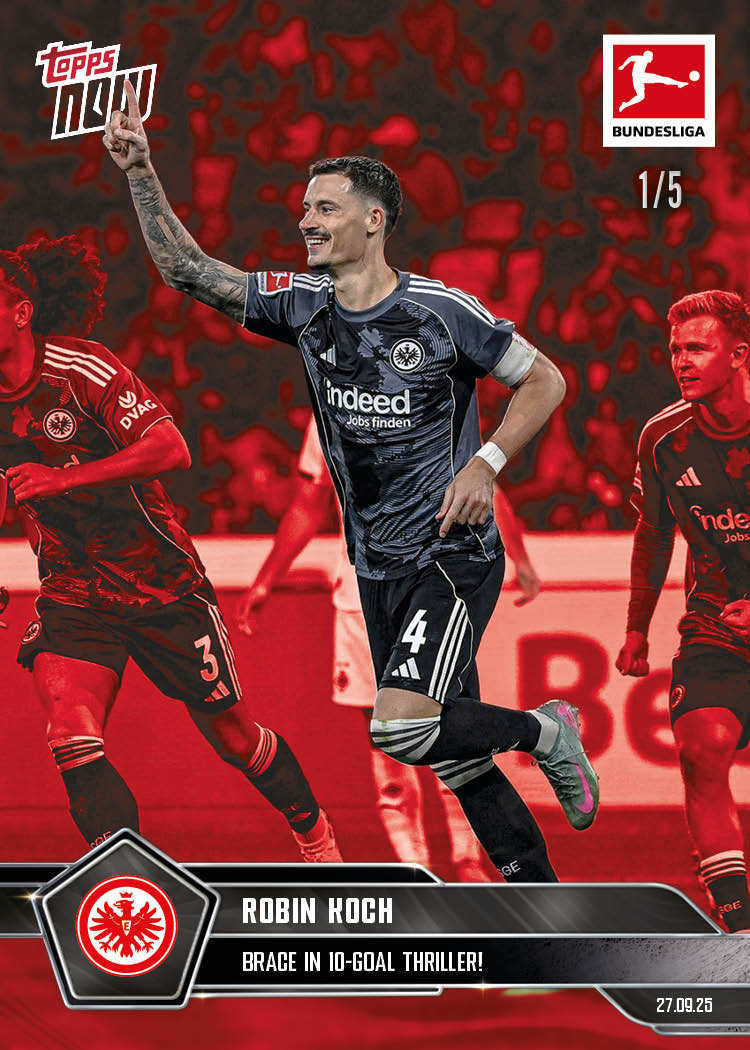 Robin Koch - 2025-26 Bundesliga Topps NOW - Card 35 - PR: 157 - Image 3