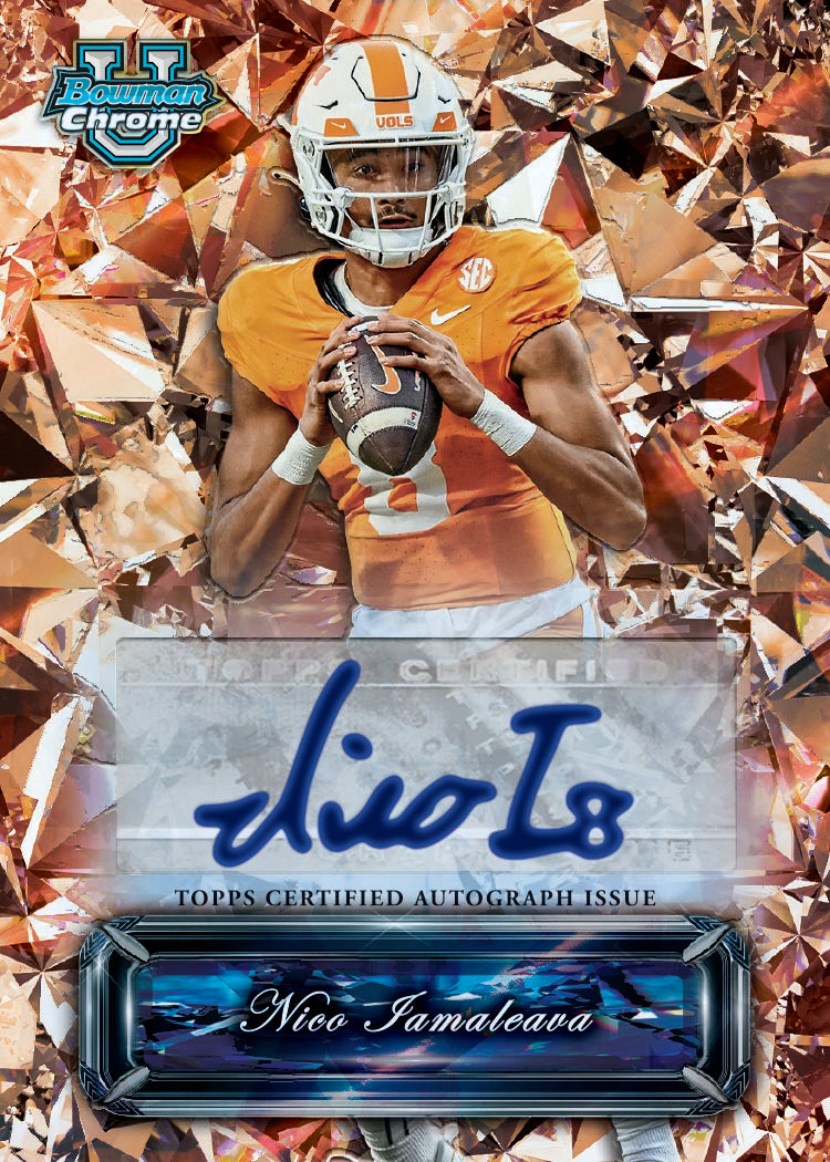 2024 Bowman University Chrome Football Sapphire Edition - Hobby Box - Image 3