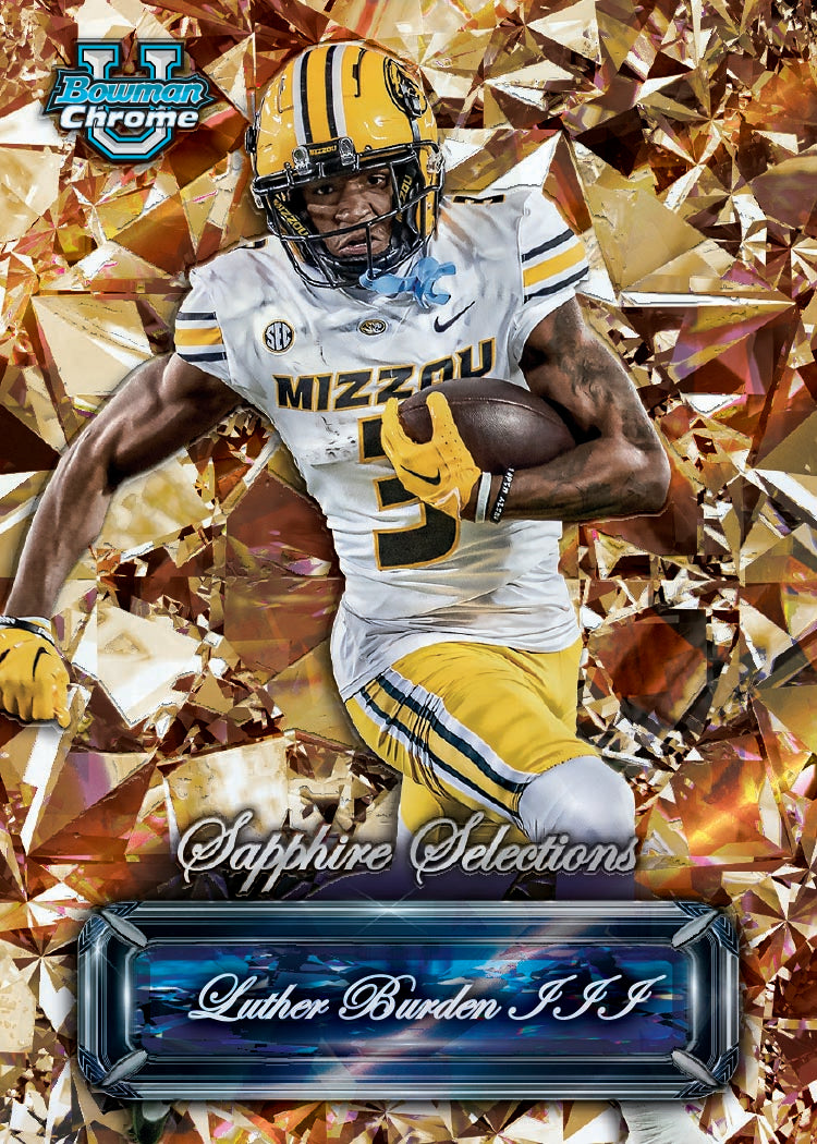 2024 Bowman University Chrome Football Sapphire Edition - Hobby Box - Image 8