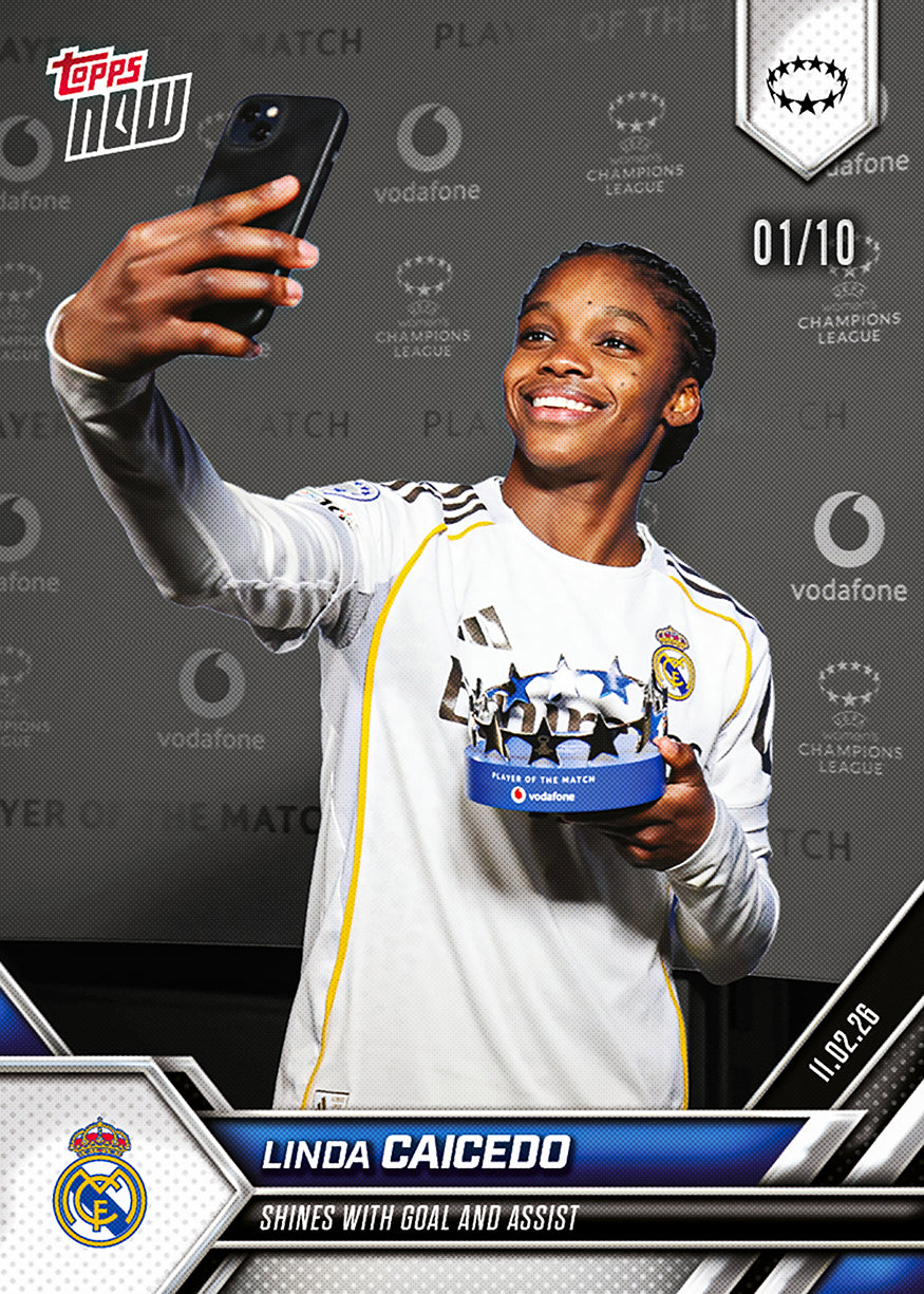 Linda Caicedo - 2025-26 UWCL Topps NOW - Card 18 - PR: 335 - Image 4