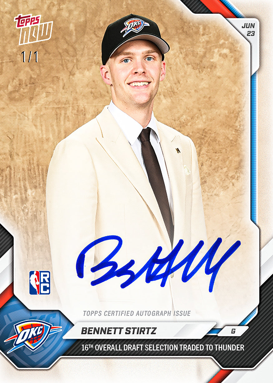 Bennett Stirtz - 2026-27 NBA Topps NOW - Card BST2 - PR: 1170 - Image 2