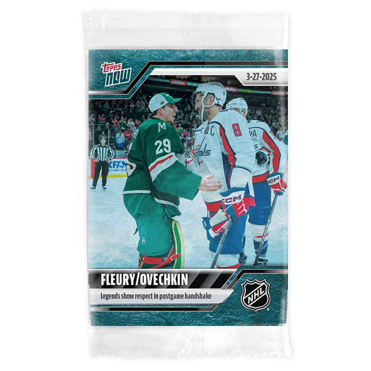 Fleury/Ovechkin - 2024-25 NHL Topps NOW - Sticker # 144 Pack - PR: 620 - Image 3