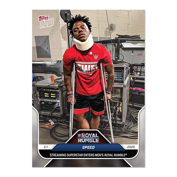 Speed - 2025 WWE Topps NOW - Card 15 - LOOK FOR AUTOS - PR: 12,409 - Image 4
