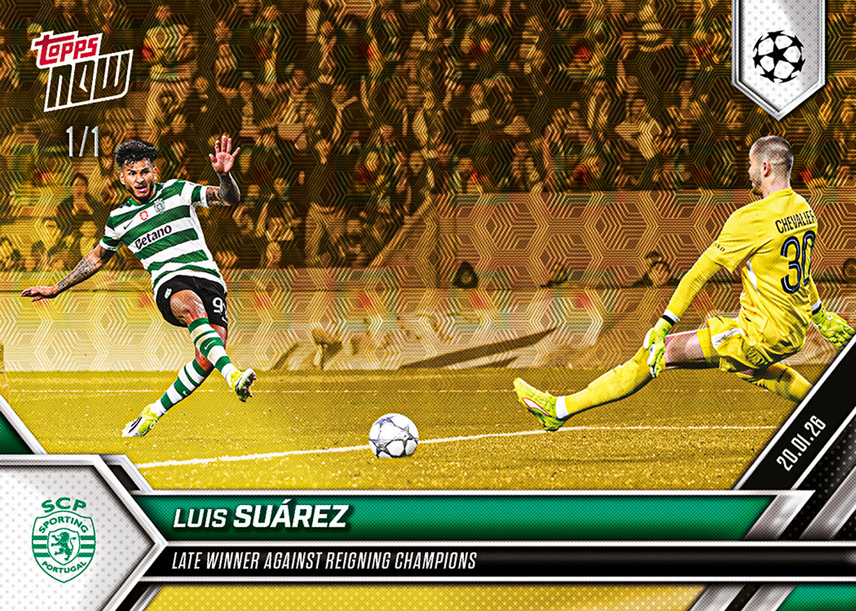 Luis Suárez - 2025-26 UCL Topps NOW - Card 74 - PR: 186 - Image 2