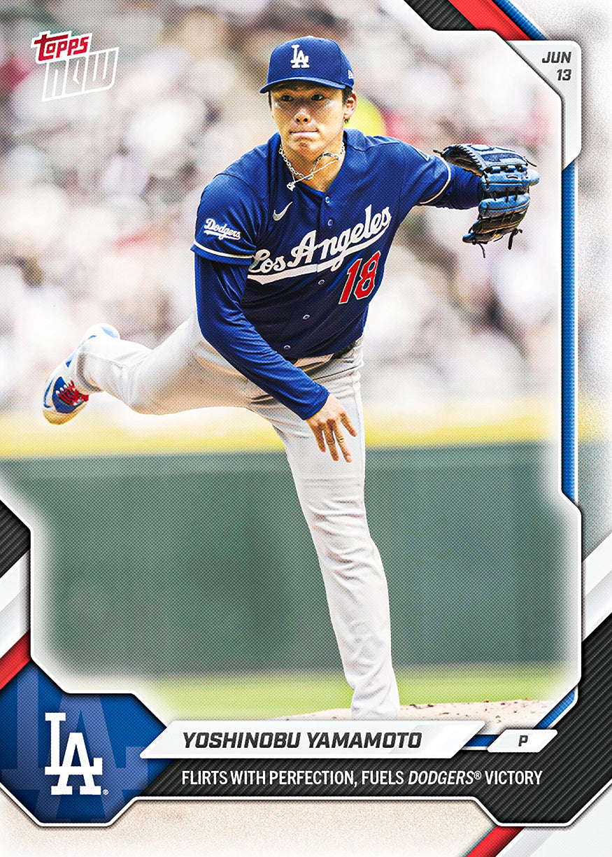 Yoshinobu Yamamoto - 2026 MLB Topps NOW - Card 327 - PR: 3400