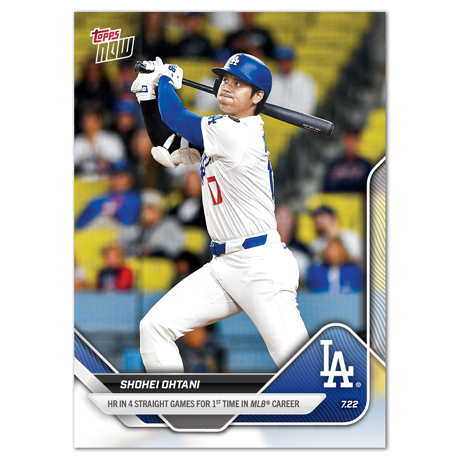 Shohei Ohtani - 2025 MLB Topps NOW - Card 454 - PR: 4196