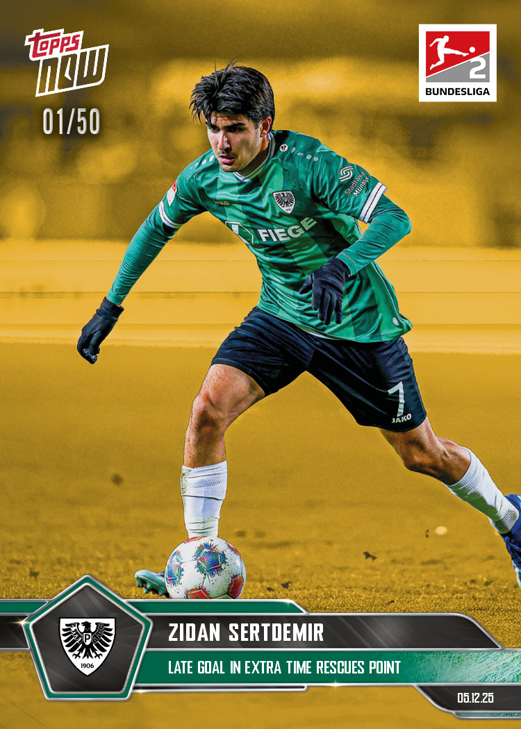 Zidan Sertdemir - 2025-26 Bundesliga Topps NOW - Card 72 - PR: 130 - Image 6