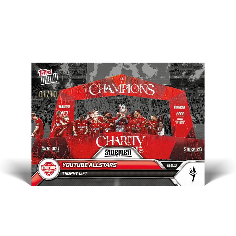YouTube All Stars - 2025 Sidemen Charity Match Topps NOW Card 17 - PR: 192 - Image 4