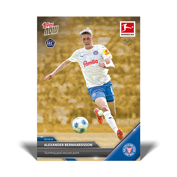 Alexander Bernhardsson - 2024-25 Bundesliga Topps NOW Card 156 - PR: 116 - Image 3