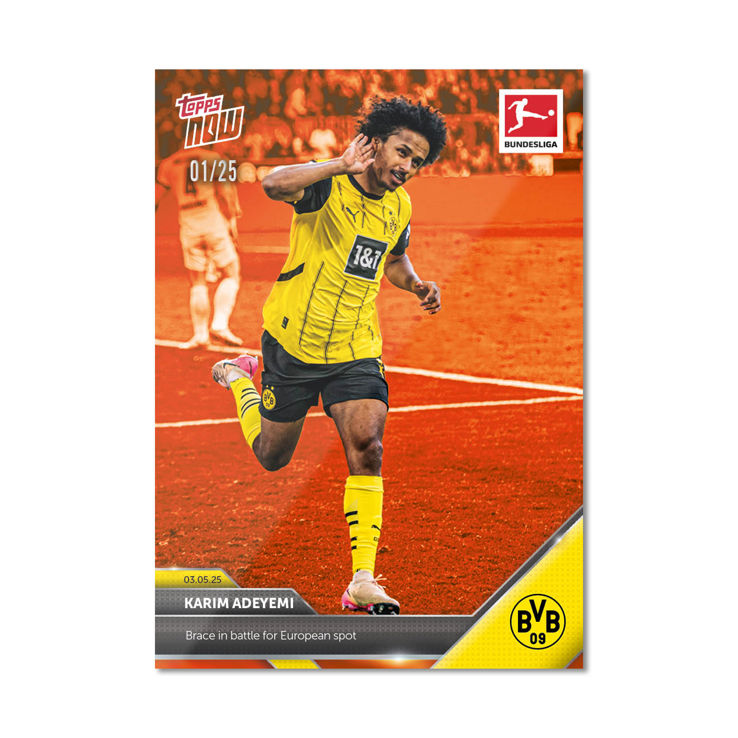 Karim Adeyemi - 2024-25 Bundesliga Topps NOW - Card 180 - PR: 37 - Image 5