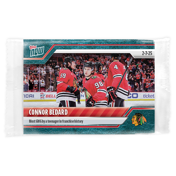 Connor Bedard - 2024-25 NHL Topps NOW - Sticker # 109 Pack - PR: 490 - Image 3
