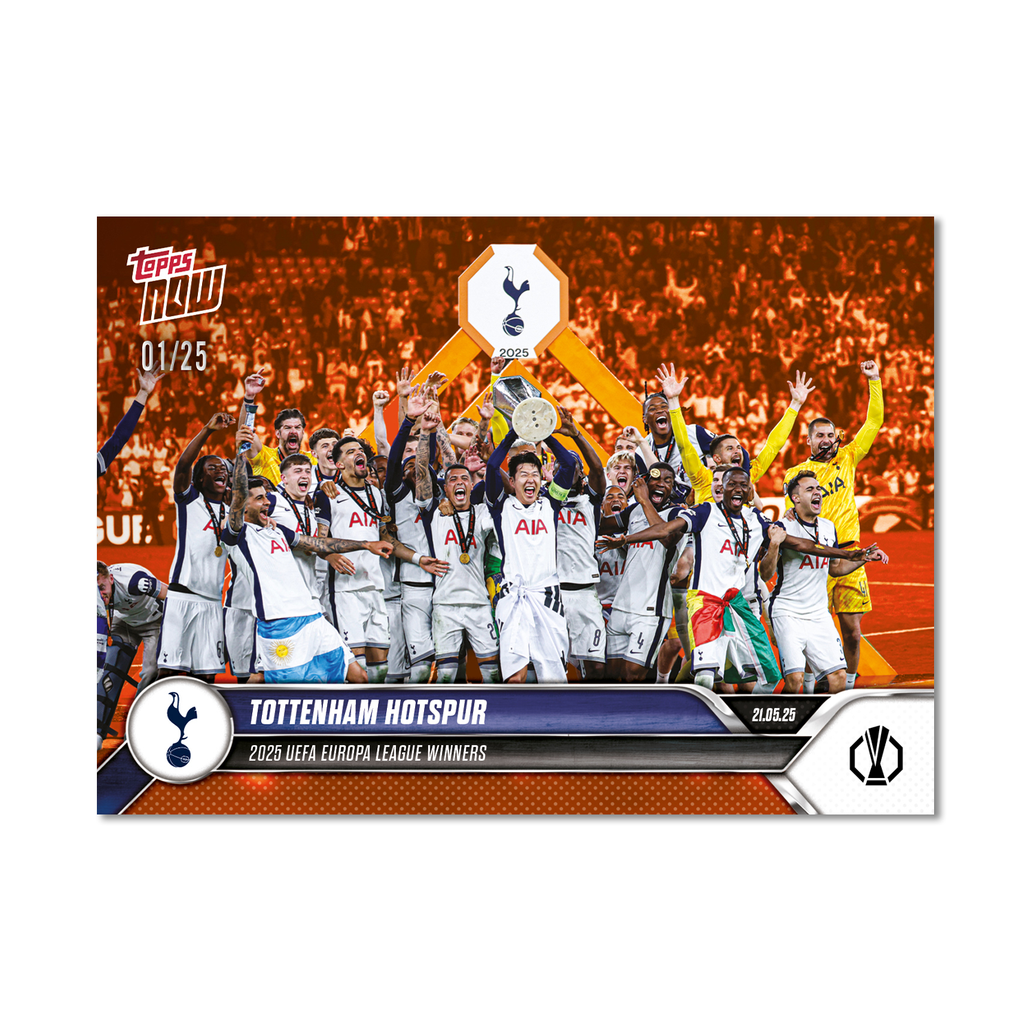 Tottenham Hotspur - 2024-25 UEL Topps NOW Card 34 - LOOK FOR RELIC - PR: 6343 - Image 9