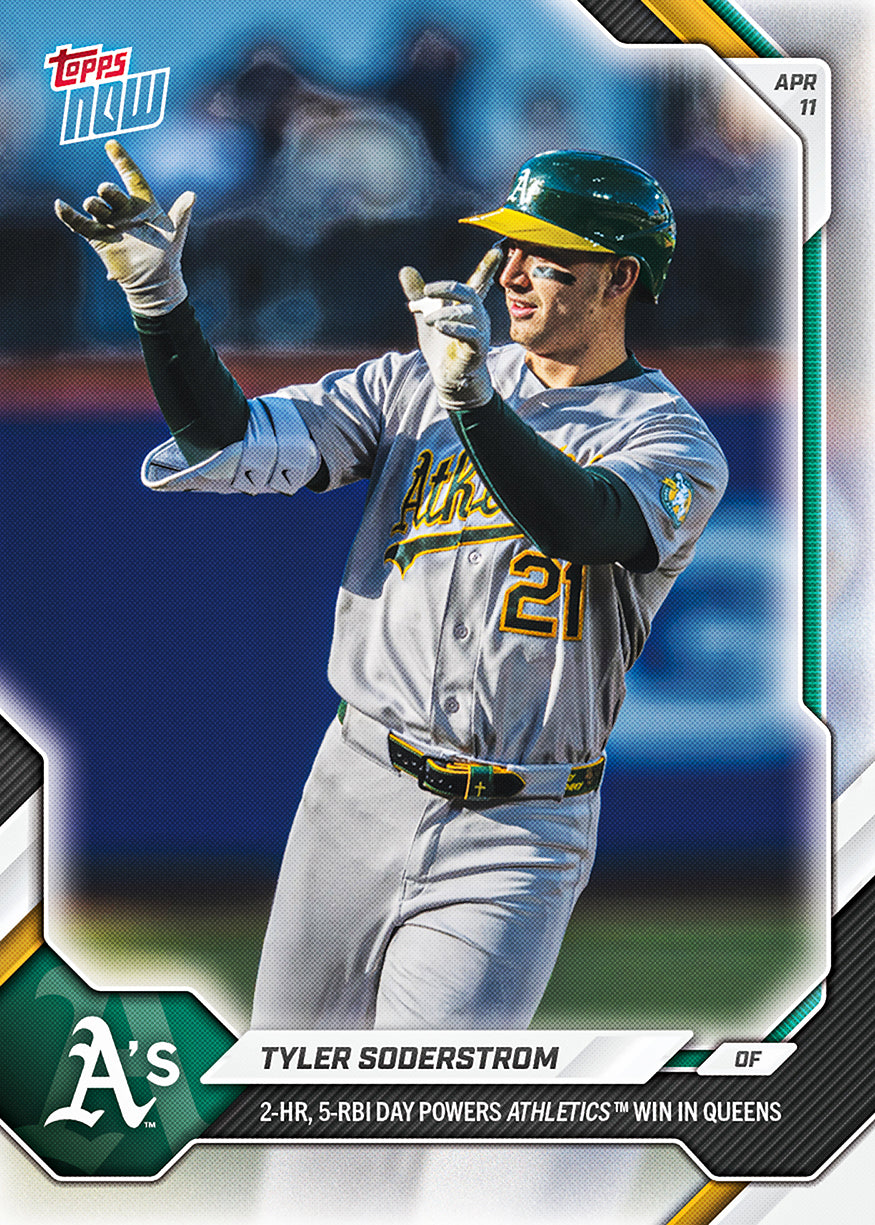 Tyler Soderstrom - 2026 MLB Topps NOW - Card 72 - PR: 387