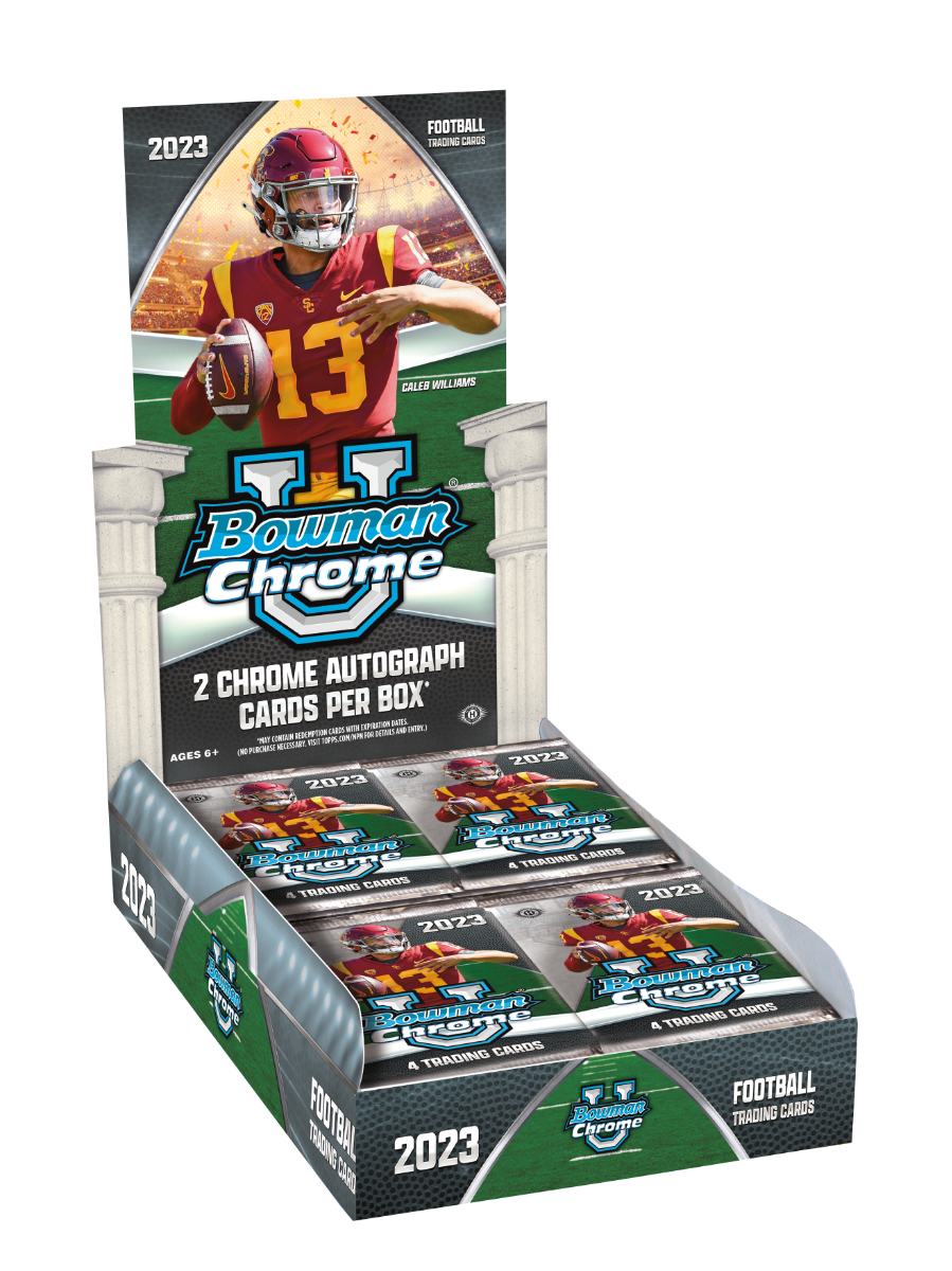 2023 Bowman University Chrome Football - Hobby Box