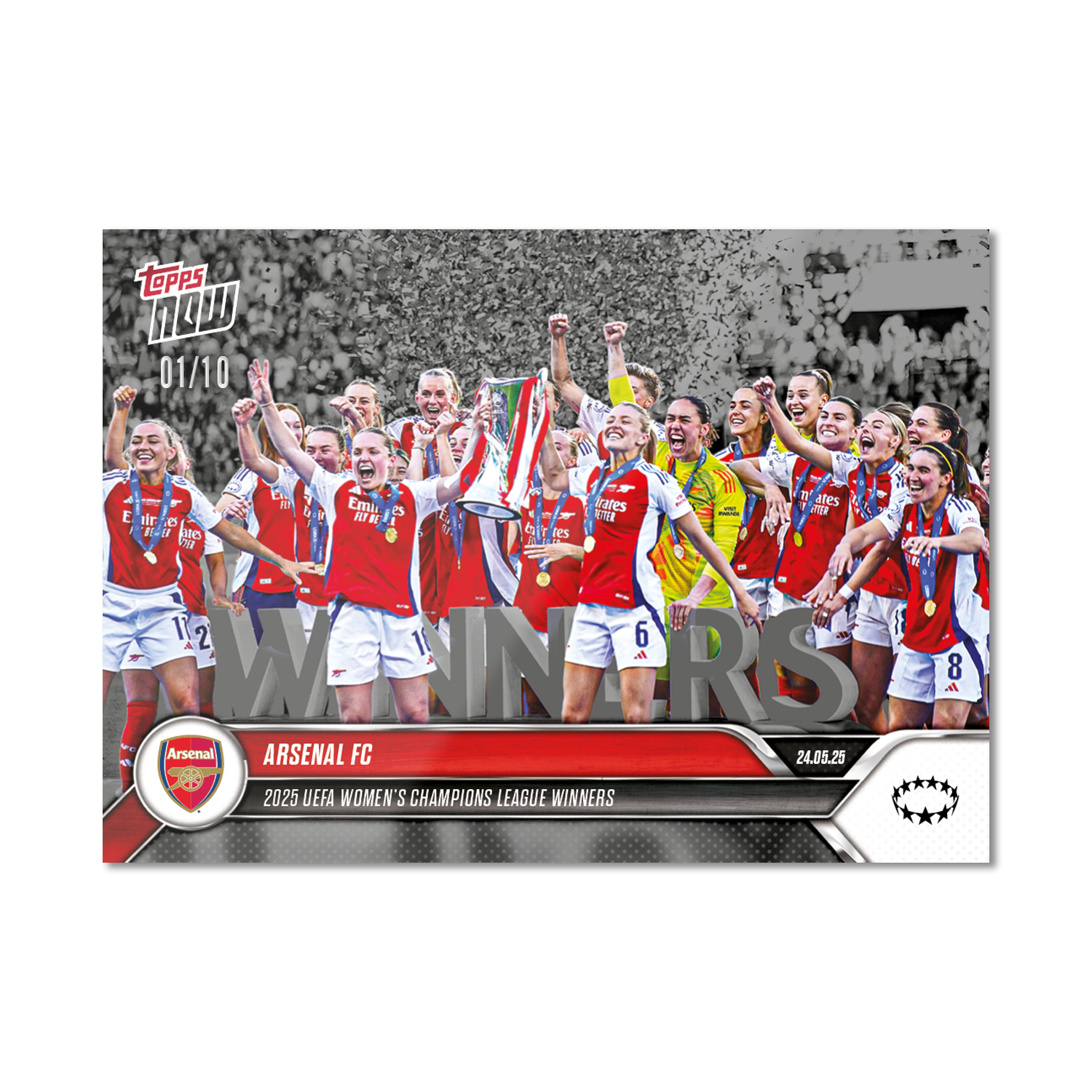 Arsenal FC - 2024-25 UWCL Topps NOW - Card 27 - PR: 1586 - Image 4