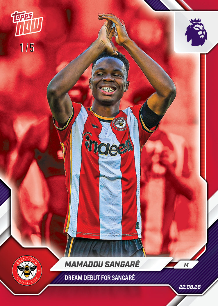 Mamadou Sangaré - 2026-27 Premier League Topps NOW - Card 2 - PR: 470 - Image 3