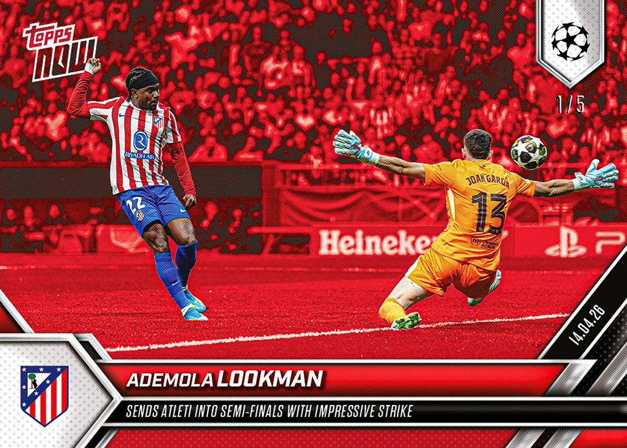 Ademola Lookman - 2025-26 UCL Topps NOW - Card 122 - PR: 386 - Image 3