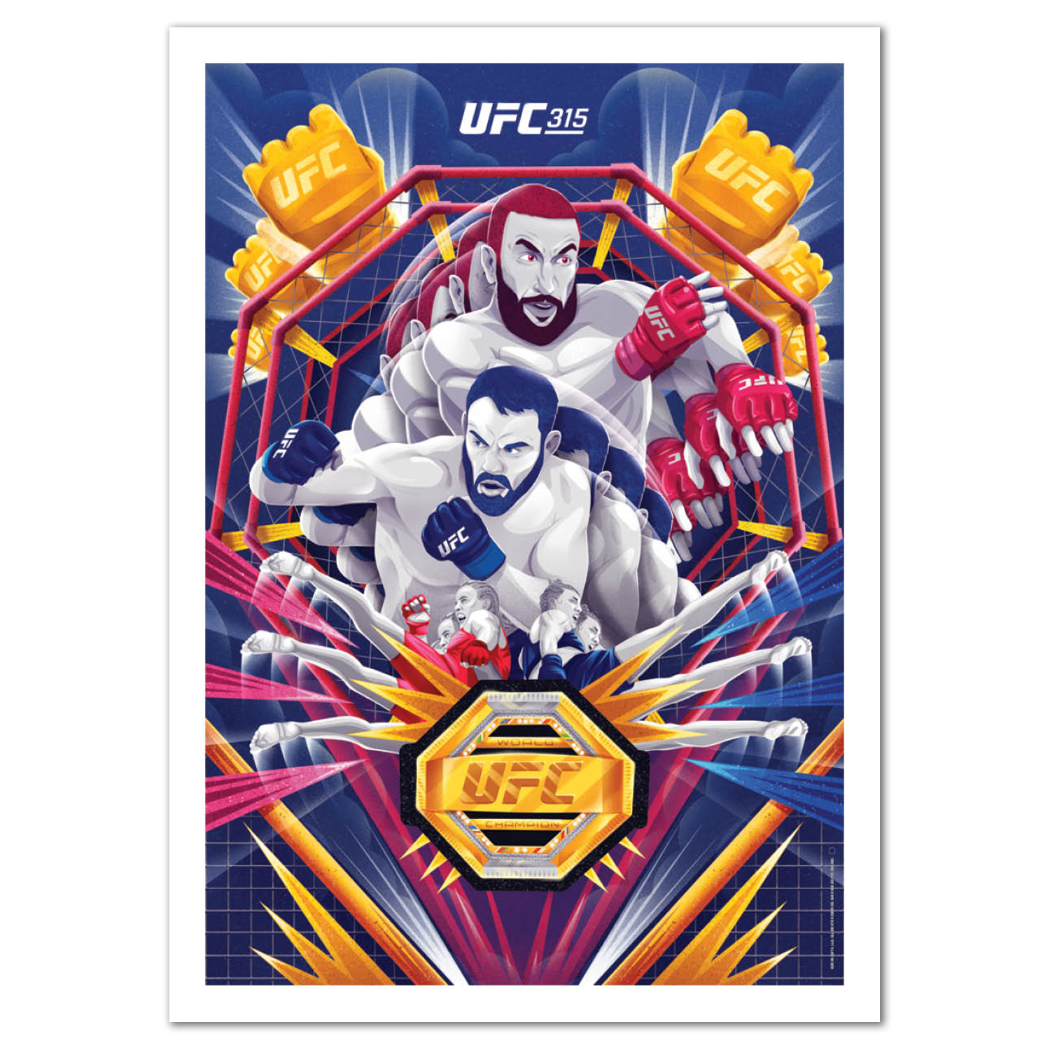 Jack Della Maddalena - 2025 UFC Topps NOW - Card 13 - LOOK FOR AUTOS - PR: 1347 - Image 3