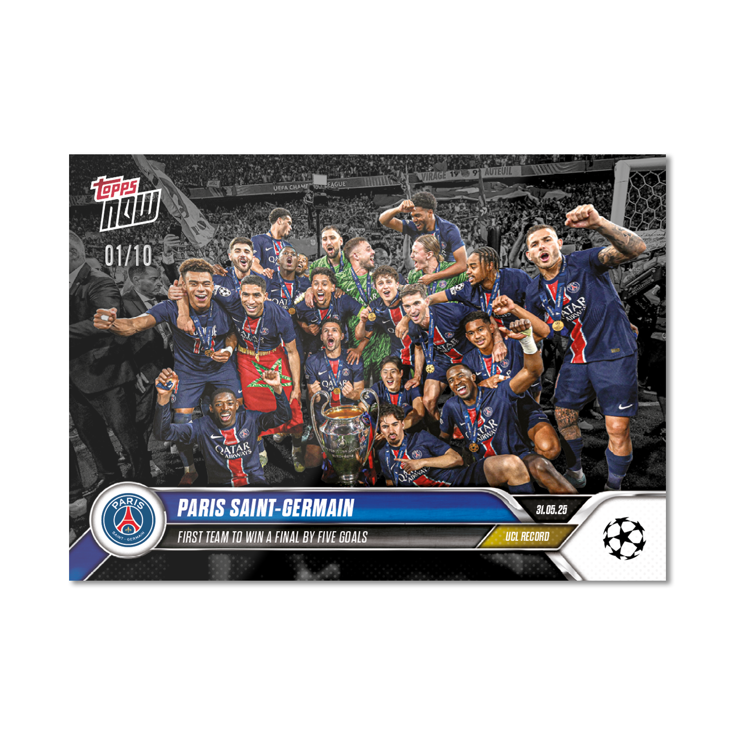 Paris Saint-Germain - 2024-25 UCL Topps NOW - Card 158 - PR: 1368 - Image 4