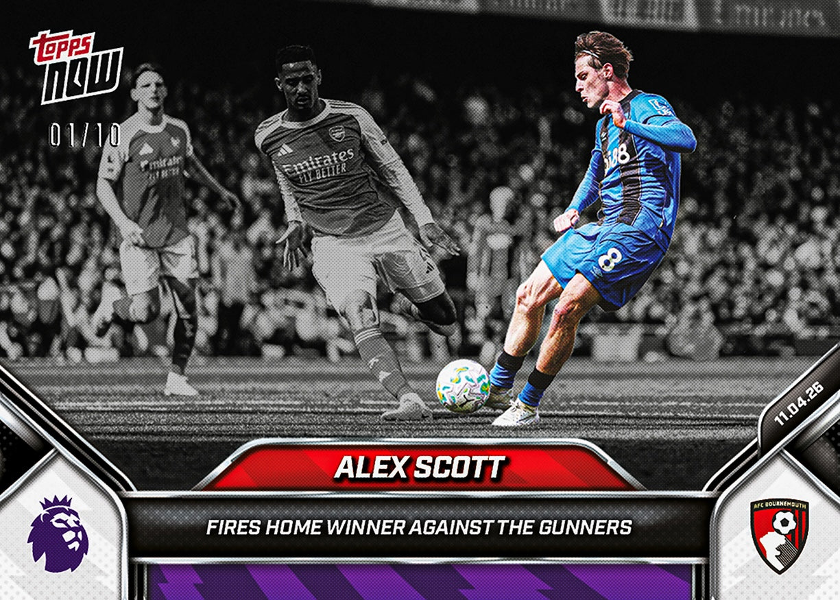 Alex Scott - 2025-26 Premier League Topps NOW - Card 168 - PR: 364 - Image 4