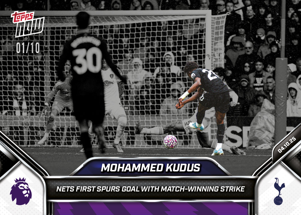 Mohammed Kudus - 2025-26 Premier League Topps NOW - Card 30 - PR: 263 - Image 4