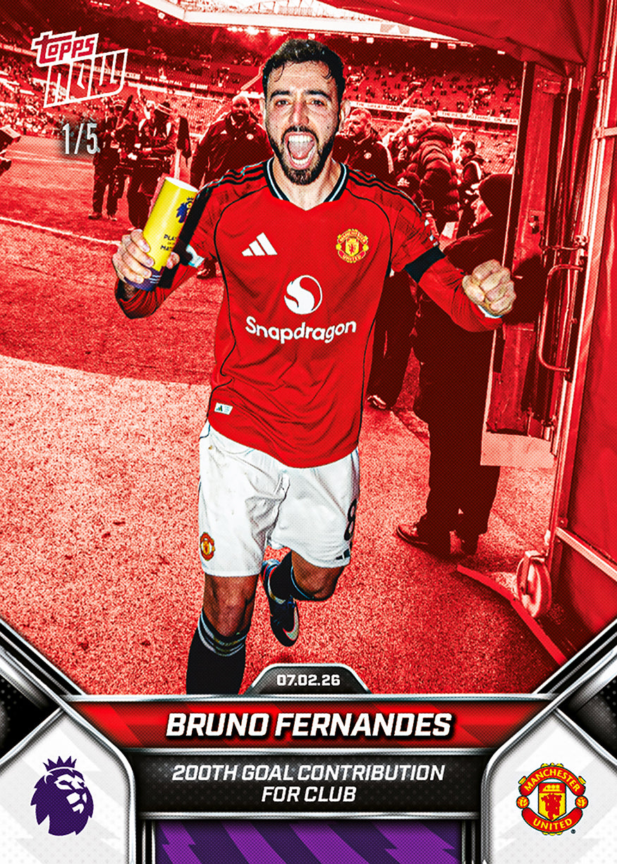 Bruno Fernandes - 2025-26 Premier League Topps NOW - Card 132 - PR: 1393 - Image 3