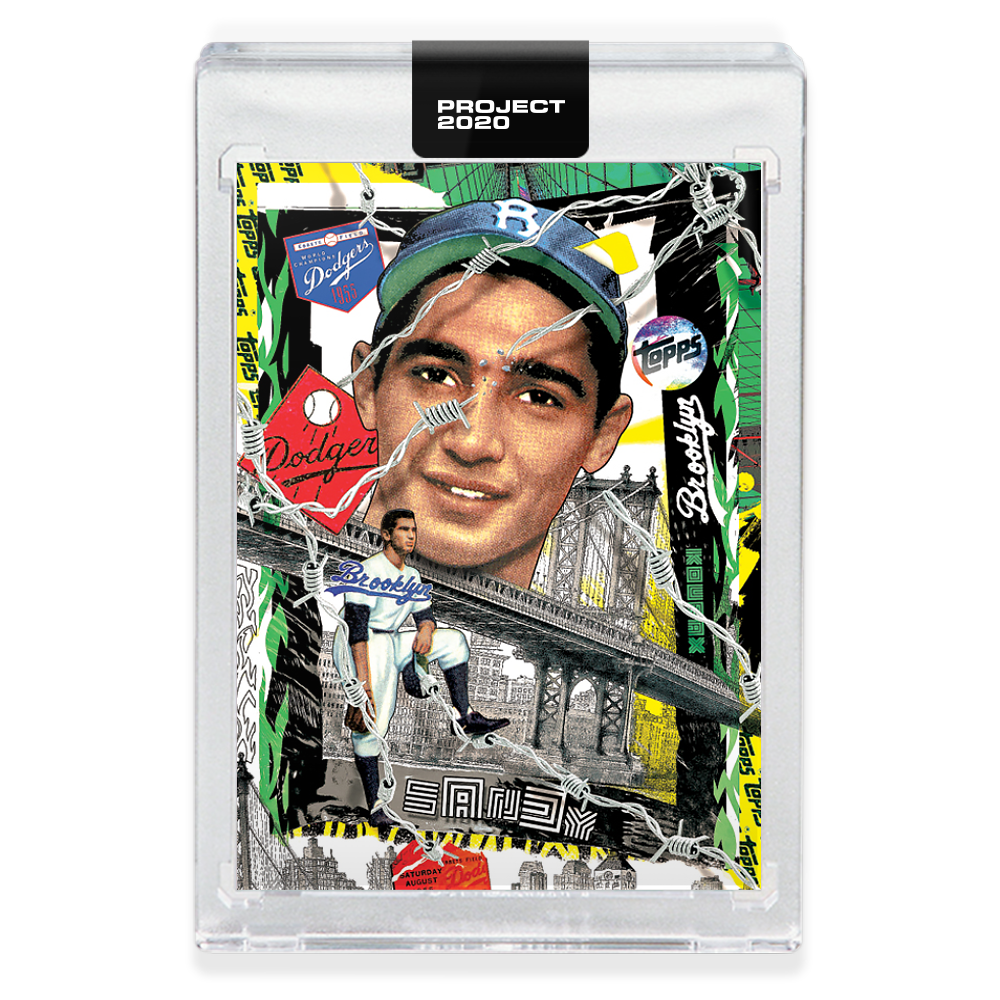 Topps PROJECT 2020 Card 99 - 1955 Sandy Koufax by Tyson Beck - Print Run: 21535