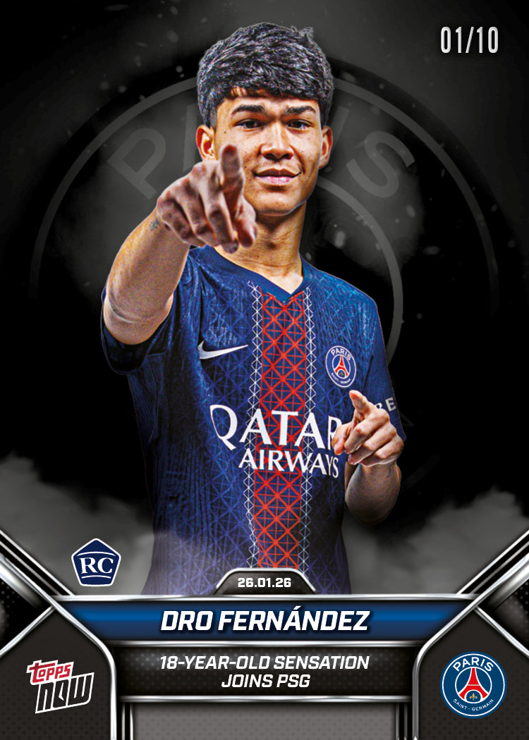 Dro - 2026 Paris Saint-Germain Topps NOW - Card 1 - PR: 3953 - Image 5