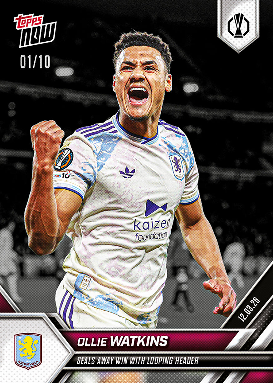 Ollie Watkins - 2025-26 UEL Topps NOW - Card 22 - PR:166 - Image 4