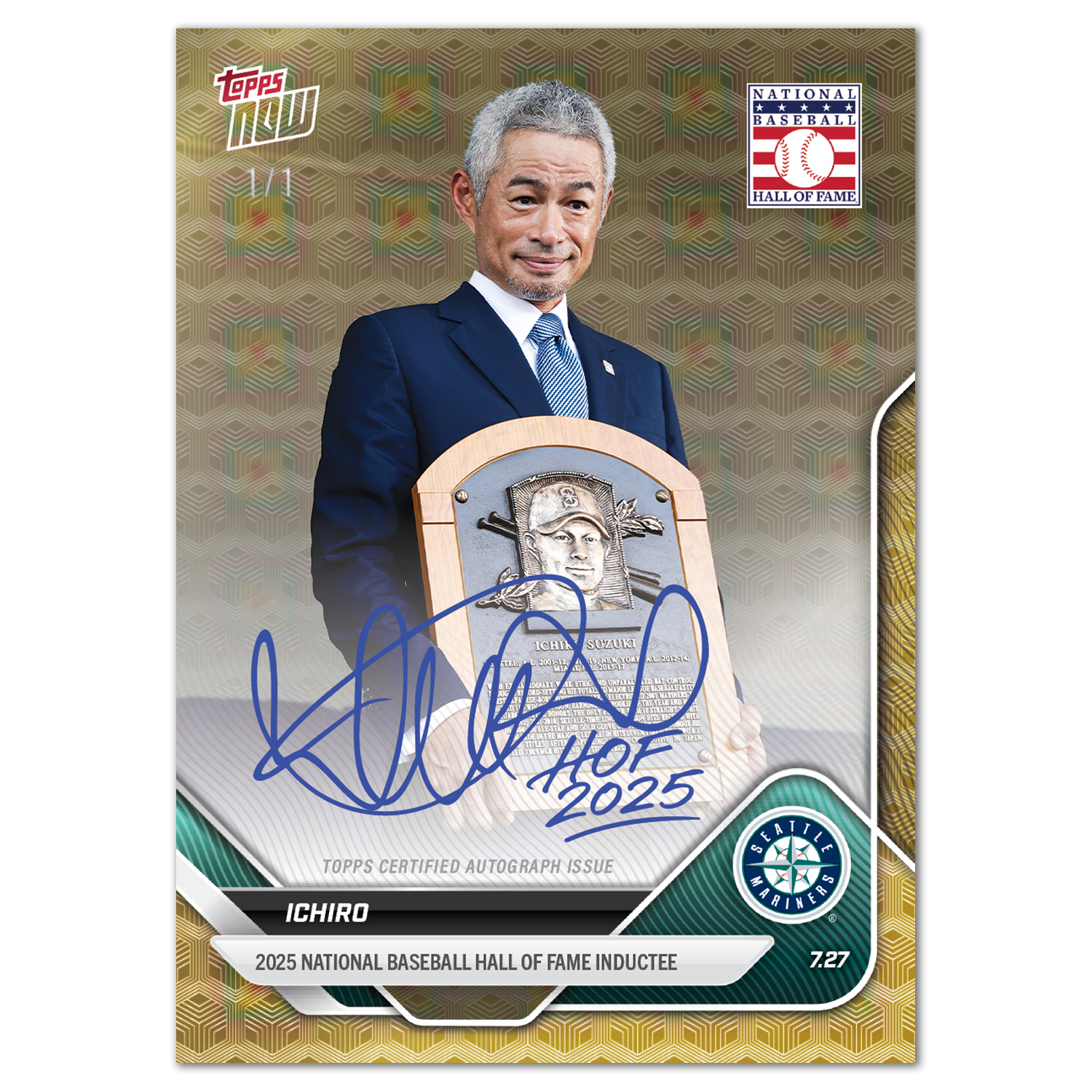 Ichiro - 2025 MLB Topps NOW - Card 474 - LOOK FOR AUTOS - PR: 11993 - Image 2