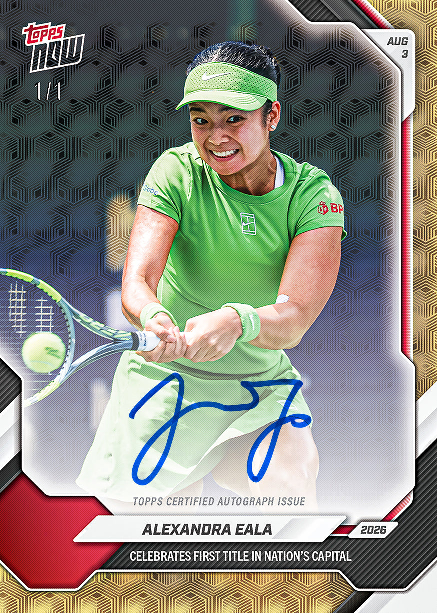 Alternative view of Alexandra Eala - 2026 Topps NOW Tennis - Card 18 - PR: 17380