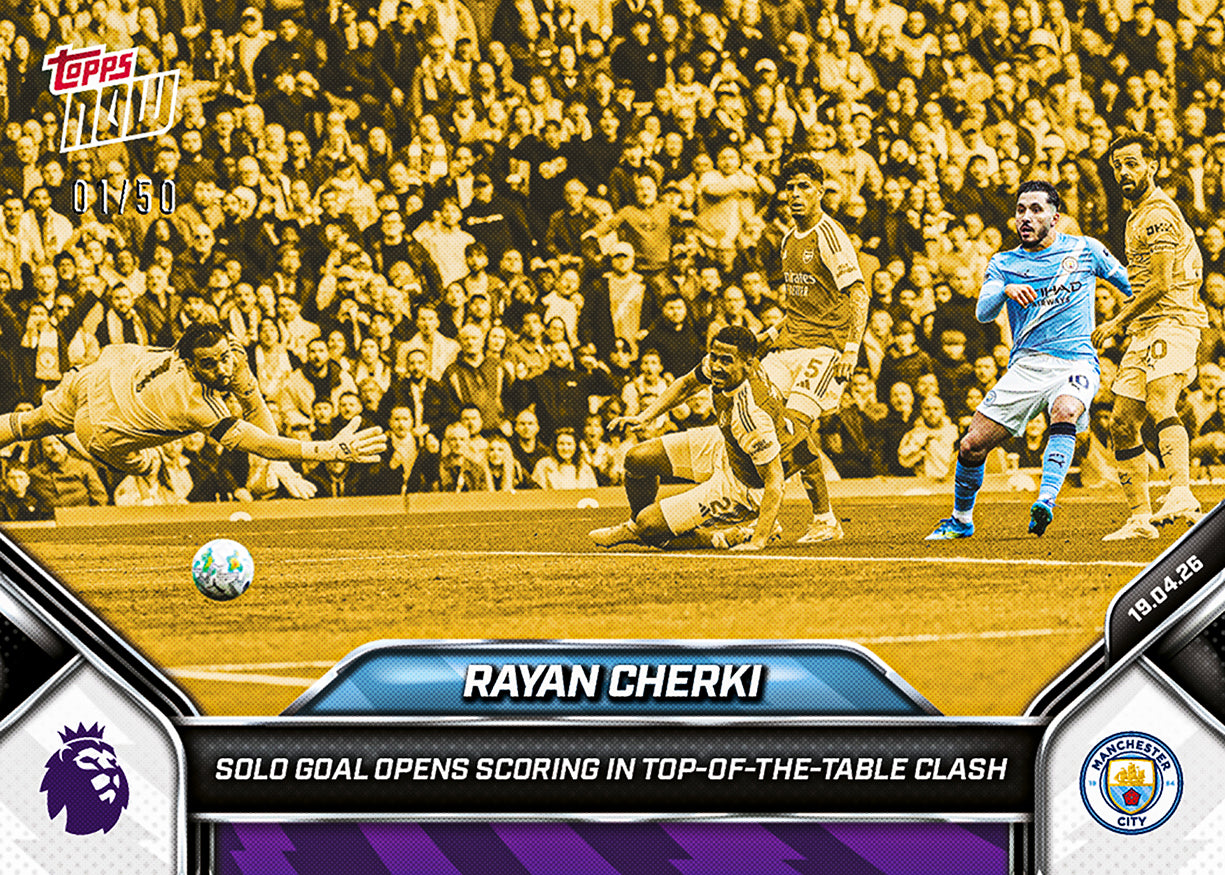 Rayan Cherki - 2025-26 Premier League Topps NOW - Card 177 - PR: 928 - Image 6