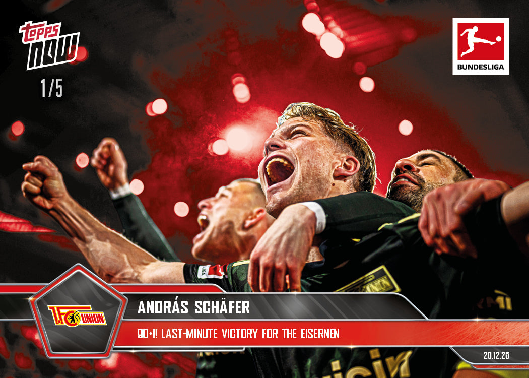 András Schäfer - 2025-26 Bundesliga Topps NOW - Card 85 - PR: 188 - Image 3