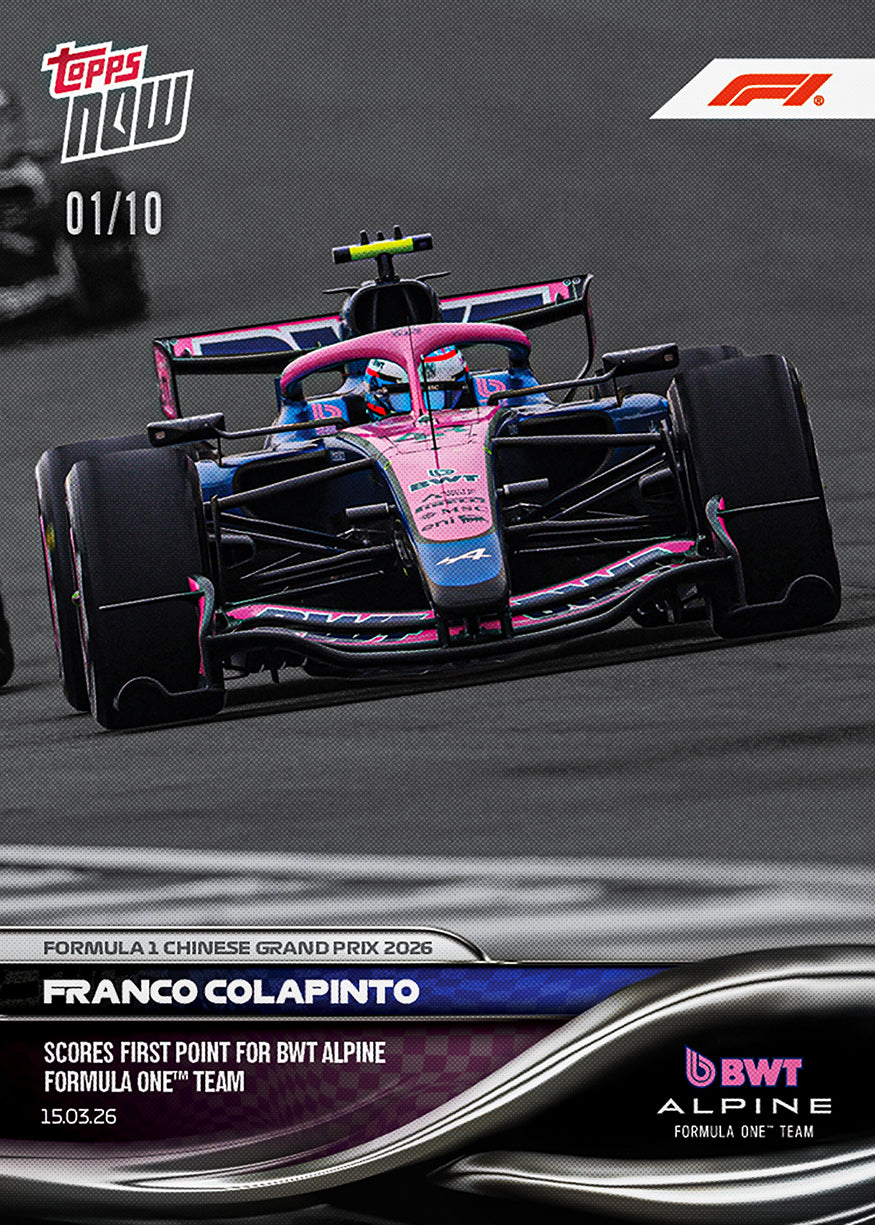 Franco Colapinto - 2026 Formula 1 Topps NOW - Card 19 - PR: 1086 - Image 4