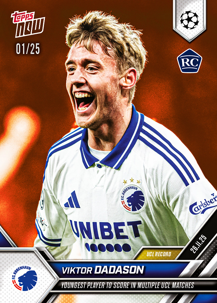 Viktor Dadason - 2025-26 UCL Topps NOW - Card 62 - PR: 967 - Image 5