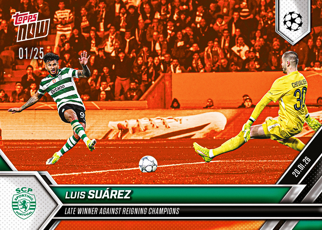 Luis Suárez - 2025-26 UCL Topps NOW - Card 74 - PR: 186 - Image 5