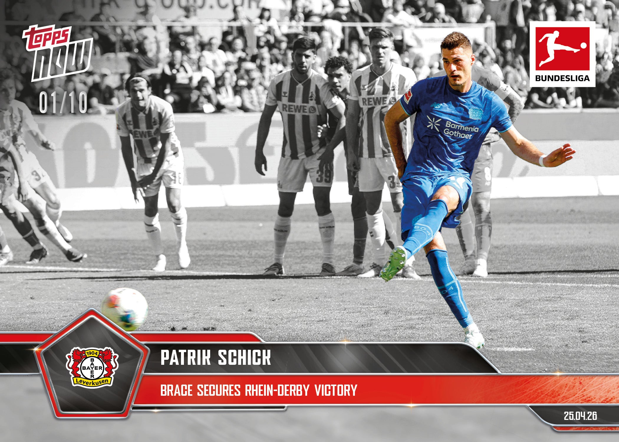 Patrik Schick - 2025-26 Bundesliga Topps NOW - Card 180 - PR: 100 - Image 4