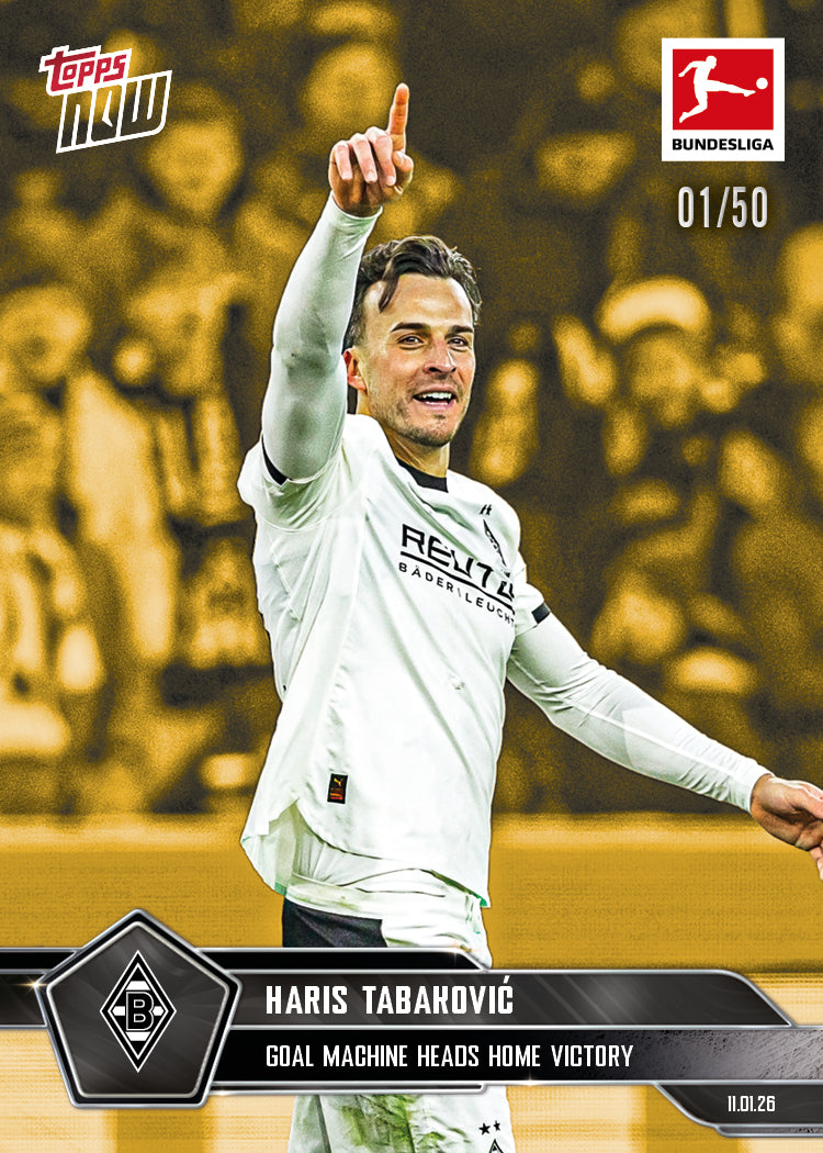 Haris Tabaković - 2025-26 Bundesliga Topps NOW - Card 94 - PR: 220 - Image 6