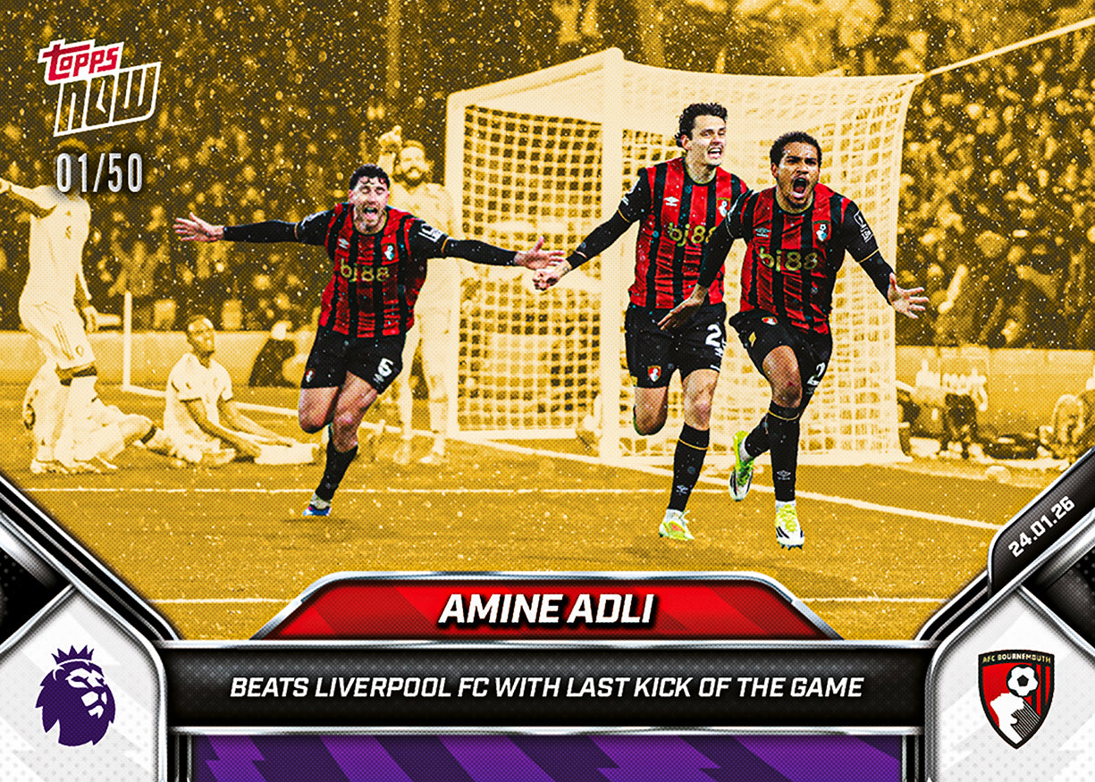 Amine Adli - 2025-26 Premier League Topps NOW - Card 115 - PR: 127 - Image 6