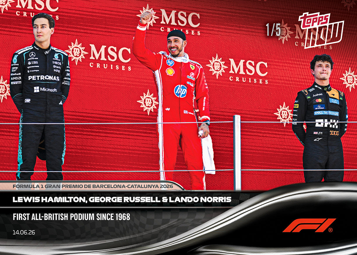 Lewis Hamilton / George Russell / Lando Norris - 2026 Formula 1 Topps NOW - Card 39 - PR: 4152 - Image 3