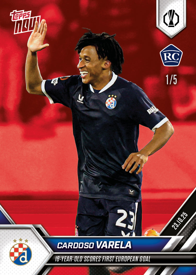 Cardoso Varela - 2025-26 UEL Topps NOW - Card 7 - PR: 1059 - Image 3