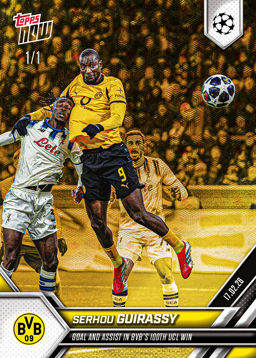 Serhou Guirassy - 2025-26 UCL Topps NOW - Card 90 - PR: 197 - Image 2