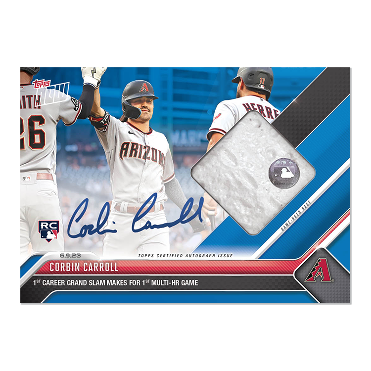 On-Card Auto-Relic # to 99 or Lower - Corbin Carroll - 2023 MLB TOPPS NOW Card 411 - Image 5