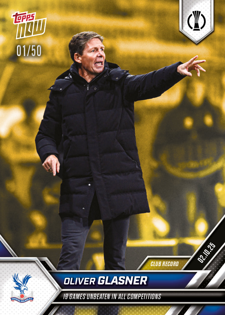 Oliver Glasner - 2025-26 UECL Topps NOW - Card 1 - PR: 224 - Image 6