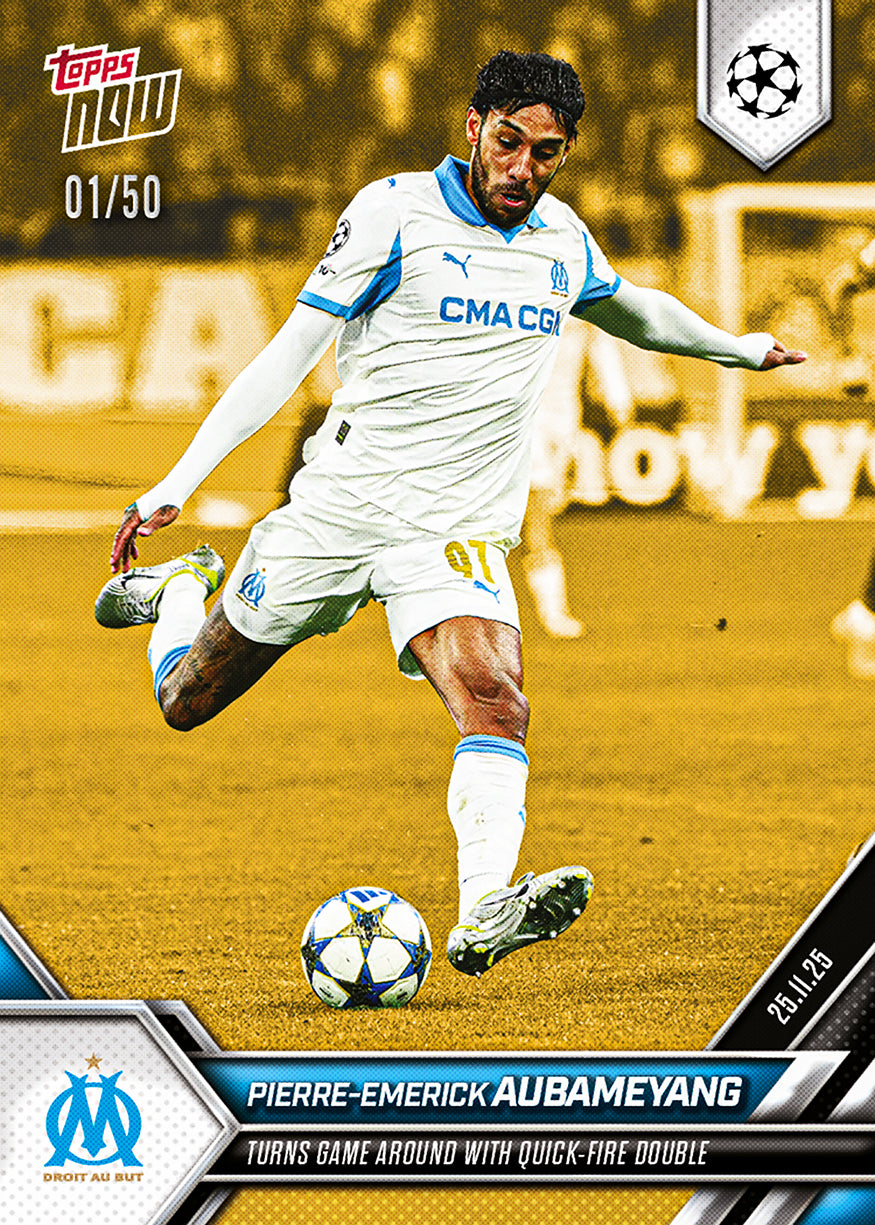 Pierre-Emerick Aubameyang - 2025-26 UCL Topps NOW - Card 53 - PR: 149 - Image 6