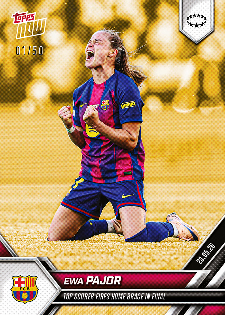 Ewa Pajor - 2025-26 UWCL Topps NOW - Card 32 - PR: 665 - Image 8