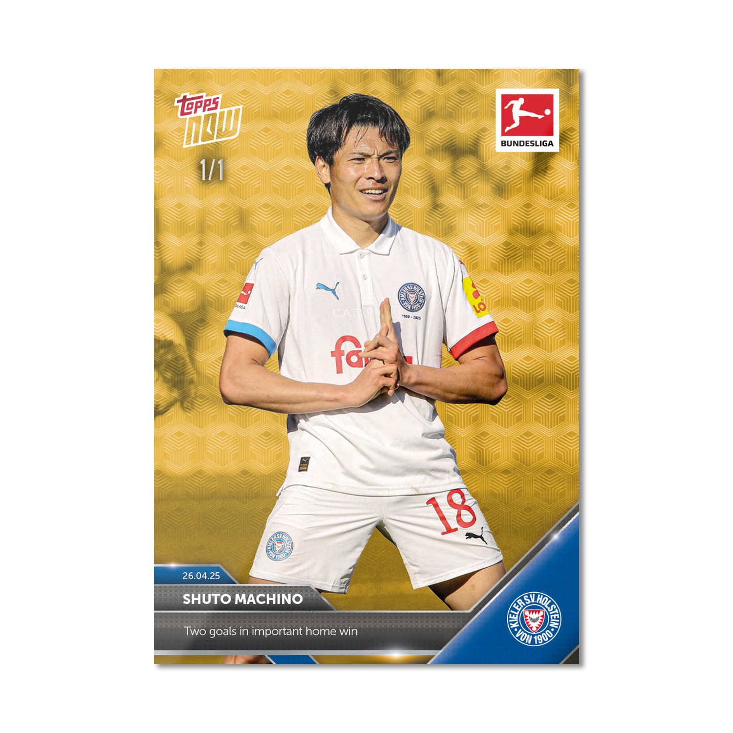 Shuto Machino - 2024-25 Bundesliga Topps NOW Card 174 - PR: 469 - Image 3