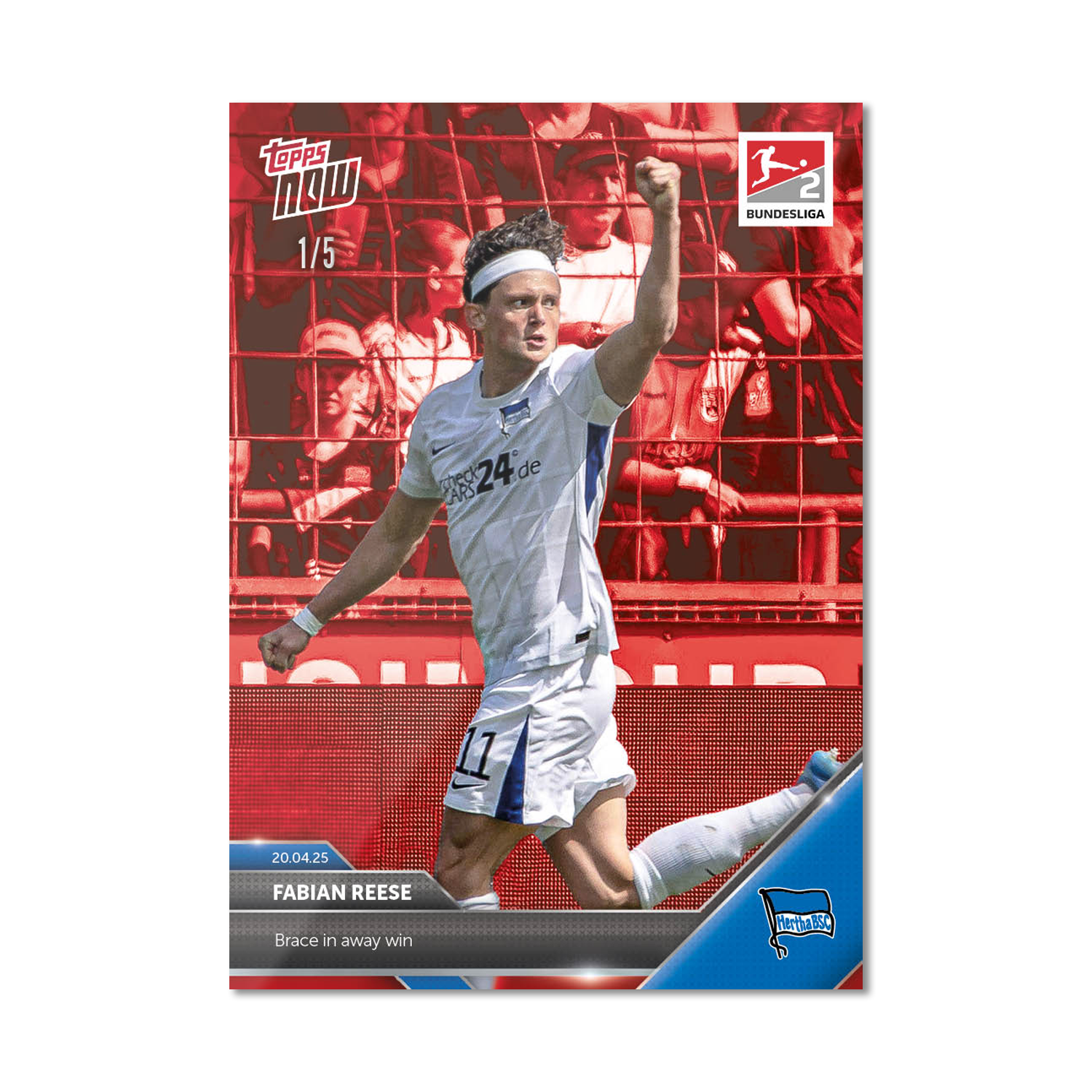 Fabian Reese - 2024-25 Bundesliga Topps NOW Card 171 - PR: 184 - Image 4
