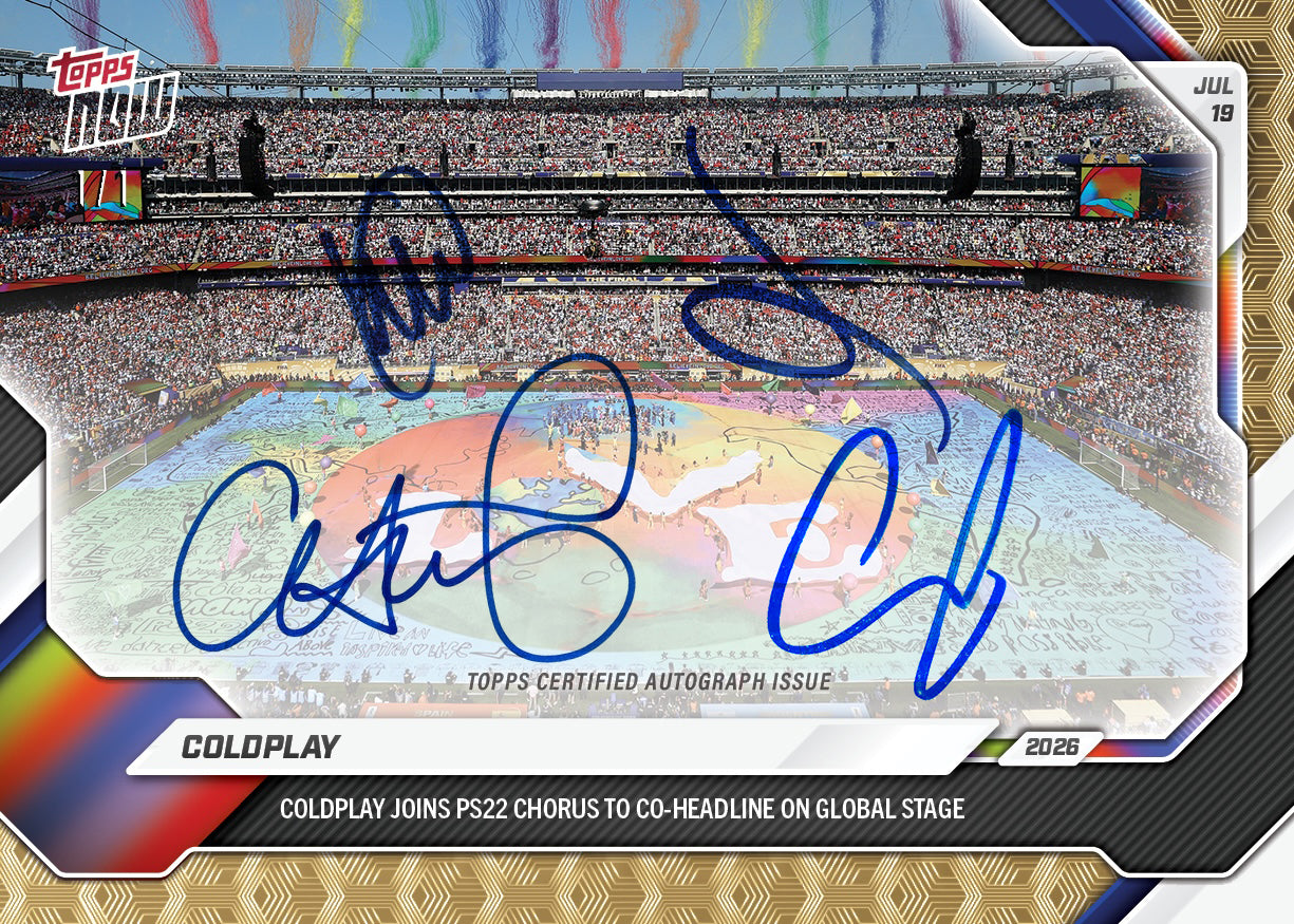 Coldplay - 2026 Topps NOW - Card CP01 - PR: 3717 - Image 2
